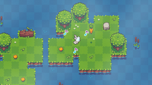 画像ギャラリー No.003のサムネイル画像 / 可愛いけど手ごわいリズムアクションゲーム「Rhythm Rabbit」をプレイ。リズムに合わせて動くウサギをニンジンの元まで導こう