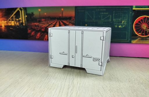 画像ギャラリー No.001のサムネイル画像 / 豆腐でおなじみの「A列車で行こう」のコンテナを作れるペーパークラフトを配布開始