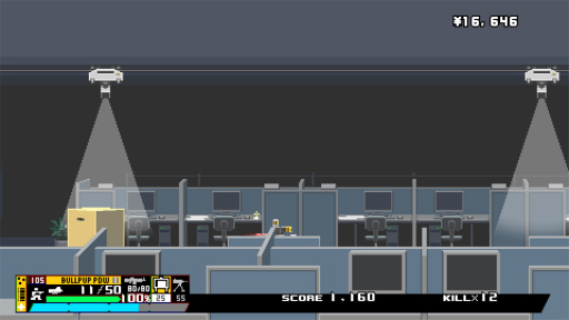 画像ギャラリー No.029のサムネイル画像 / ［プレイレポ］2Dガンアクション「Nitro Express」は，緻密なドット絵と独特の銃器システムで，型破りな女性警官コンビの活躍が描かれる