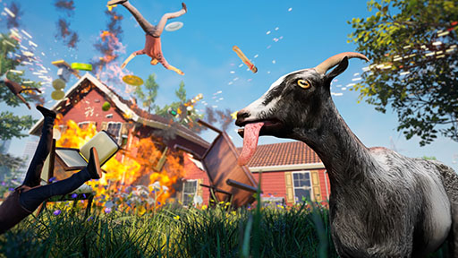 画像ギャラリー No.002のサムネイル画像 / カオスさがウリのヤギ生活シミュレーション「Goat Simulator: Remastered」，PS5パッケージ版を8月7日に発売