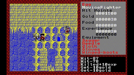 画像ギャラリー No.004のサムネイル画像 / 「EGGコンソール ザナドゥ シナリオII PC-8801mkIISR」,8月29日配信。1985年に発売された日本アクションRPGの金字塔「ザナドゥ」の続編