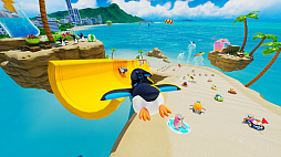 画像ギャラリー No.009のサムネイル画像 / Switch版「Faaast Penguin」本日配信。最大40匹のペンギンが勝ち抜け式レースに挑むサバイバルアクション。PC/PS5版とのクロスプレイに対応