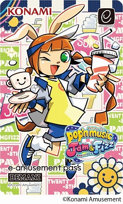 画像ギャラリー No.002のサムネイル画像 / 音楽ゲーム最新作「pop’n music Jam&Fizz」発表。新衣装のミミとニャミを描いたe-amusement passカードのプレゼントキャンペーンも