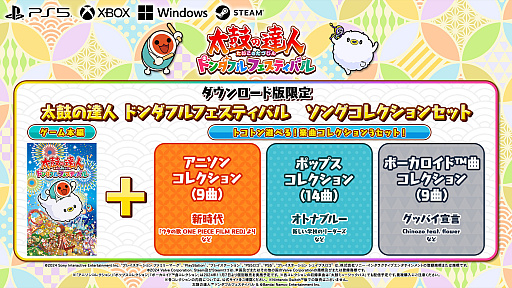 画像ギャラリー No.005のサムネイル画像 / PC/PS5/Xbox Series X|S版「太鼓の達人 ドンダフルフェスティバル」本日発売。120fpsに対応し,新たなコラボ楽曲やぷちキャラなども収録