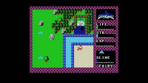 画像ギャラリー No.002のサムネイル画像 / 「EGGコンソール ハイドライド MSX」本日配信。攻撃モードと防御モードを切り替えながら,モンスターに体当たりして戦うアクションRPG