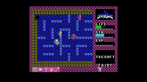画像ギャラリー No.003のサムネイル画像 / 「EGGコンソール ハイドライド MSX」本日配信。攻撃モードと防御モードを切り替えながら,モンスターに体当たりして戦うアクションRPG
