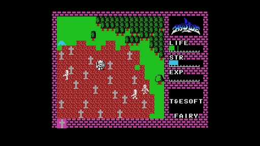 画像ギャラリー No.004のサムネイル画像 / 「EGGコンソール ハイドライド MSX」本日配信。攻撃モードと防御モードを切り替えながら,モンスターに体当たりして戦うアクションRPG