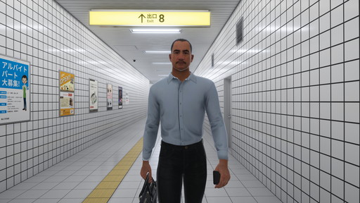 画像ギャラリー No.001のサムネイル画像 / 新規VRChatワールド「8番出口VR VRChat Photo Spot」が本日登場。「おじさん」と一緒に記念撮影しよう