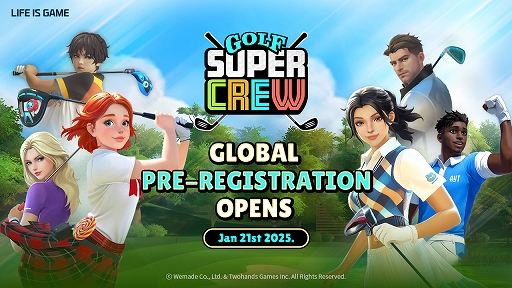 画像ギャラリー No.001のサムネイル画像 / スマホ向け「Golf Super Crew」,グローバル事前登録の受付を開始。最大20人と同時に試合を進められるゴルフゲーム