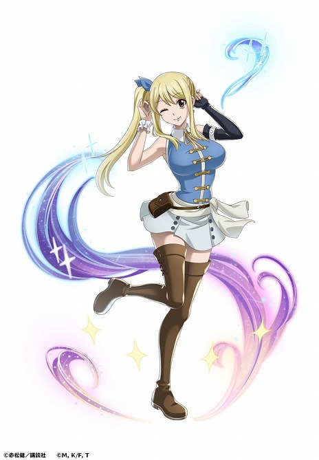 画像ギャラリー No.009のサムネイル画像 / 「魔法先生ネギま！まほらパニック」×アニメ「FAIRY TAIL」コラボを開始。ナツ，ルーシィ，エルザ，ウェンディが参戦
