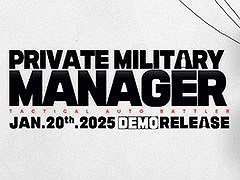 新作SLG「Private Military Manager」，2本目となる新たなデモをSteamでリリース。ストーリーのほか「フリープレイモード」を楽しめる