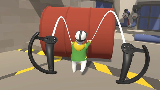 画像ギャラリー No.002のサムネイル画像 / ふにゃふにゃ協力アクション「Human Fall Flat VR」発表。VRコントローラーで直感的にキャラクターを動かせる