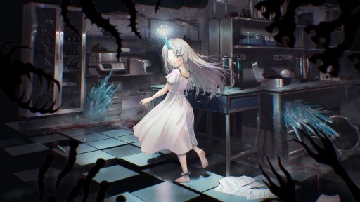 画像ギャラリー No.001のサムネイル画像 / 見えざる者を探知し，迷宮からの脱出を目指せ。ホラーADV「結晶姫のラビリンス」，Steamストアページと新キービジュアルを公開
