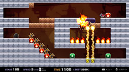 画像ギャラリー No.002のサムネイル画像 / シンプル操作で障害物を壊してゴールを目指すアクションパズルゲーム「鉄槌パズル はんまーさん」，Steamストアページを公開
