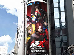 「ペルソナ5: The Phantom X」，渋谷スクランブル交差点，センター街，渋谷MODIに大型広告を掲出。新怪盗団が美麗イラストや映像で登場