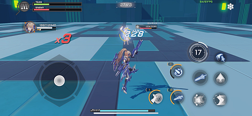 画像ギャラリー No.002のサムネイル画像 / ［プレイレポ］メカニカルな美少女が戦う3D対戦メカアクション「星の翼」。スマホの仮想コントローラでも華麗に動き回れる【PR】