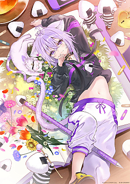 画像ギャラリー No.001のサムネイル画像 / PC版「おかゆにゅ〜〜む！」，Steamで8月14日12：00に配信開始。猫又おかゆさんの飼い主となり，甘々な生活の中で愛を育む恋愛ADV
