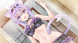 画像ギャラリー No.005のサムネイル画像 / PC版「おかゆにゅ〜〜む！」，Steamで8月14日12：00に配信開始。猫又おかゆさんの飼い主となり，甘々な生活の中で愛を育む恋愛ADV