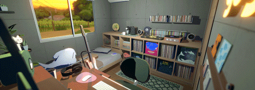 画像ギャラリー No.011のサムネイル画像 / チルな雰囲気の“作業のお供”アプリ「gogh（ゴッホ）」，PC版のSteamストアページを公開。ペットの育成や複数ルーム保存が可能に