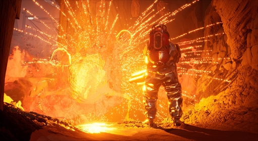 画像ギャラリー No.010のサムネイル画像 / 初プレイアブル出展された「Into the Fire」をTGS 2025でチェック。奇想天外な消防用具で，火山と炎の魔物たちに立ち向かうアクションアドベンチャー［TGS2025］