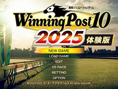 「Winning Post 10 2025」，体験版を本日配信。Nintendo Switch版のプレオーダーもスタート