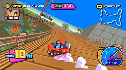 画像ギャラリー No.006のサムネイル画像 / 2.5Dレースゲーム「Victory Heat Rally」Switch版をリリース。往年の2Dレースゲームのスピード感と3Dのコーナリングを融合