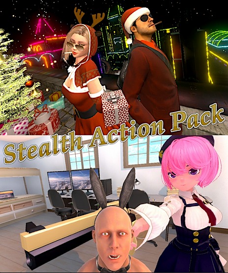 画像ギャラリー No.014のサムネイル画像 / サンタなのに見つかると逮捕される!? ステルス探索アクション「サンタさんの悩み事」Steamで配信開始。サンタの衣装をカスタマイズ可能