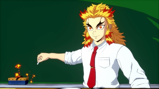 画像ギャラリー No.005のサムネイル画像 / 「鬼滅の刃 ヒノカミ血風譚2」，「キメツ学園・煉獄杏寿郎」「キメツ学園・宇髄天元」を紹介するトレイラーを公開