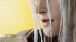 画像ギャラリー No.006のサムネイル画像 / セフィロスがレモンスライスをかじり,未来のレモンサワーをゴクリ。「FINAL FANTASY VII REBIRTH」×アサヒビールのコラボムービー公開