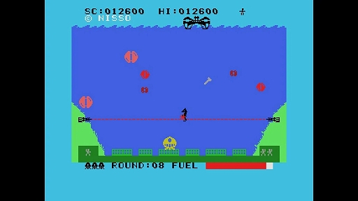 画像ギャラリー No.002のサムネイル画像 / 「EGGコンソール アクアポリスSOS MSX」,12月19日配信。1983年にコンパイルから発売されたシューティングゲーム