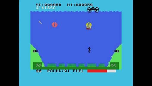 画像ギャラリー No.005のサムネイル画像 / 「EGGコンソール アクアポリスSOS MSX」,12月19日配信。1983年にコンパイルから発売されたシューティングゲーム