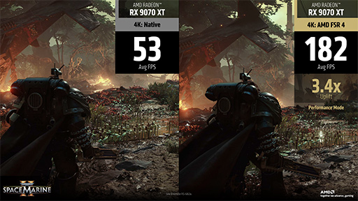 画像ギャラリー No.012のサムネイル画像 / RDNA 4世代初のGPU「Radeon RX 9070」シリーズは3月6日に世界市場で発売。4KゲームではRX 7900 GREより20〜42%も上回る