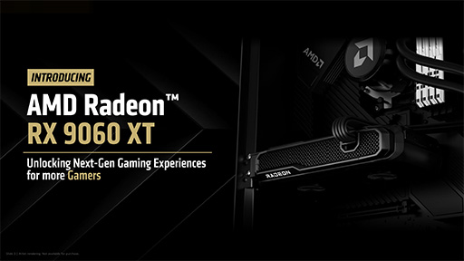 画像ギャラリー No.002のサムネイル画像 / AMD,RDNA 4世代のミドルクラスGPU「Radeon RX 9060 XT」を発表。メモリ容量16GB版を用意