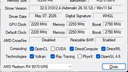 画像ギャラリー No.017のサムネイル画像 / AMDの新ミドルハイGPU「Radeon RX 9070 GRE」は，RX 9070とRX 9060 XTの間に入り，ゲームによってはGeForce RTX 5070を上回ることも