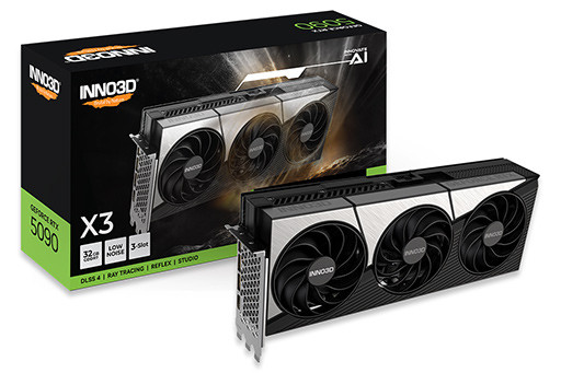画像ギャラリー No.002のサムネイル画像 / 品不足解消につながるか？ INNO3D製GeForce RTX 5090搭載カードが国内発売。白いカラーのRTX 5080搭載カードも登場