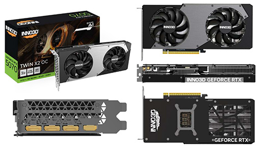 画像ギャラリー No.003のサムネイル画像 / 「GeForce RTX 5070」搭載グラフィックスカードがINNO3Dから登場