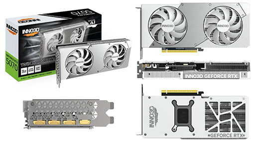 画像ギャラリー No.004のサムネイル画像 / 「GeForce RTX 5070」搭載グラフィックスカードがINNO3Dから登場