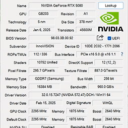 画像ギャラリー No.005のサムネイル画像 / INNO3D製「GeForce RTX 5080 X3 OC」&「GeForce RTX 5070 Ti X3」レビュー。SFF準拠のRTX 50搭載カードは性能も優秀だった
