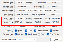 画像ギャラリー No.019のサムネイル画像 / クロックアップ版RTX 5070は，RTX 4080超えを達成できるのか。Palit「GeForce RTX 5070 GamingPro OC」で検証してみた