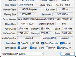 画像ギャラリー No.010のサムネイル画像 / GeForce RTX 5060 vs. Radeon RX 9060 XT。ミドルクラスGPU同士の実力を徹底比較