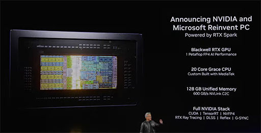 画像ギャラリー No.003のサムネイル画像 / NVIDIAがWindows PC向けSoC「RTX Spark」を発表。薄型ノートPCでも1440p解像度で100fps以上のゲームプレイが可能に