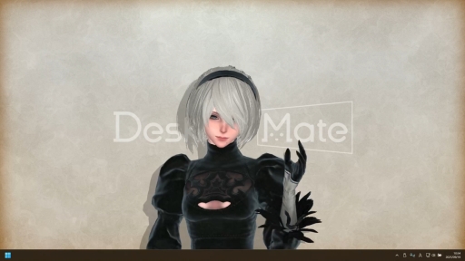 画像ギャラリー No.002のサムネイル画像 / 「Desktop Mate」，新DLC「NieR:Automata ヨルハ二号B型」を配信開始。2Bらしい動きを細部まで再現