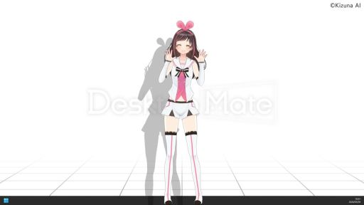 画像ギャラリー No.002のサムネイル画像 / 「Desktop Mate」，キズナアイさんが登場するDLCを6月30日にリリース。おなじみの挨拶はもちろん，さまざまなリアクションを楽しめる