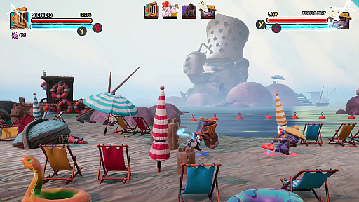 画像ギャラリー No.001のサムネイル画像 / 2頭身の騎士が小気味よく動くアクションADV「Big Helmet Heroes」,2月7日リリース