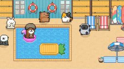 画像ギャラリー No.004のサムネイル画像 / 「マルチーズとふわふわ温泉」，DLC「アツアツナツ」の配信を開始。夏の雰囲気が楽しめるステージのほか，新コンテンツ「プール」が登場