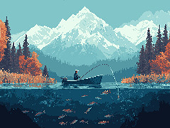 美しいドット絵の世界で釣り糸を垂らすリラックス系放置釣りゲーム「Cast n Chill」，Steamストアページを公開中