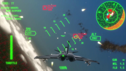 画像ギャラリー No.002のサムネイル画像 / リアル志向のフライトシューティング「オーロラ・フライト」,Steamで正式リリース。自動化された空戦ではなく,操縦と判断が勝敗を左右する