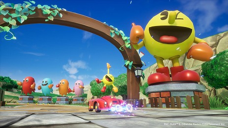 画像ギャラリー No.017のサムネイル画像 / 「ソニックレーシング クロスワールド」，DLC第3弾「パックマン パック」が配信決定。オープンネットワークテストを8月29日から実施