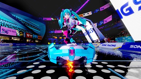 画像ギャラリー No.006のサムネイル画像 / 「ソニック」×「初音ミク」コラボ第3弾「ジェットブラック」のMVを公開。雄之助氏書き下ろしのスタイリッシュな楽曲を収録