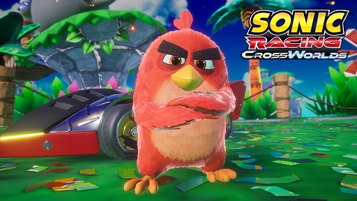 画像ギャラリー No.002のサムネイル画像 / 「ソニックレーシング クロスワールド」,アングリーバードシリーズより,レーサー「レッド」とオリジナルマシン「スーパーロースター」が登場
